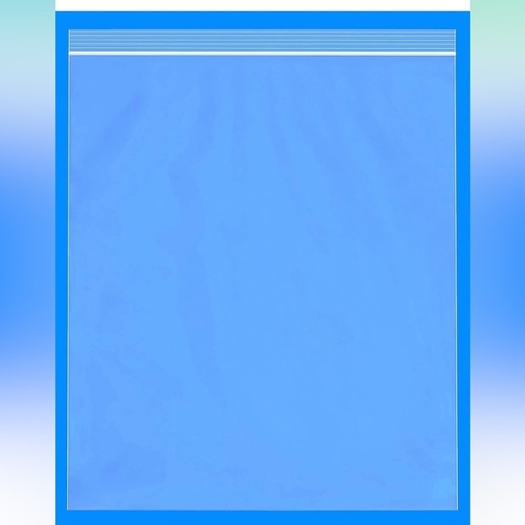 12” X 15”Clear resealable zipper top Plastic Bags ziploc Sealed Zipper (25 qty) - Picture 5 of 5